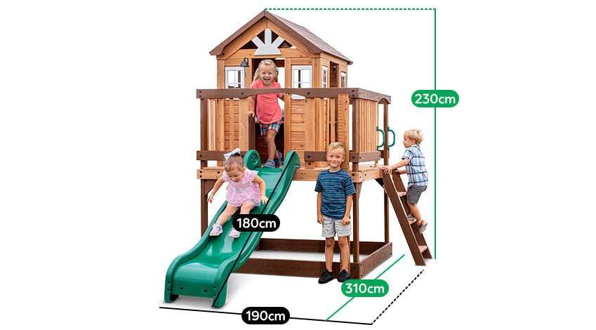 Shop Echo Heights Cubby House with Slide | Kids' Adventure Haven