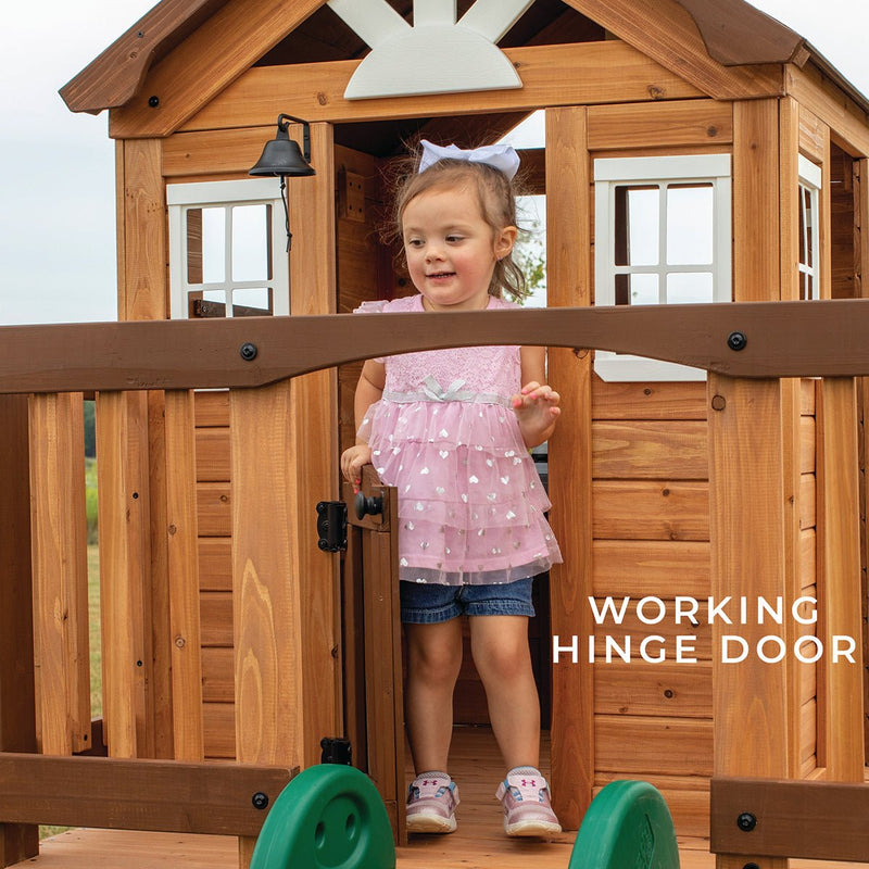 Echo Heights Cubby House with Slide | Australian Outdoor Play
