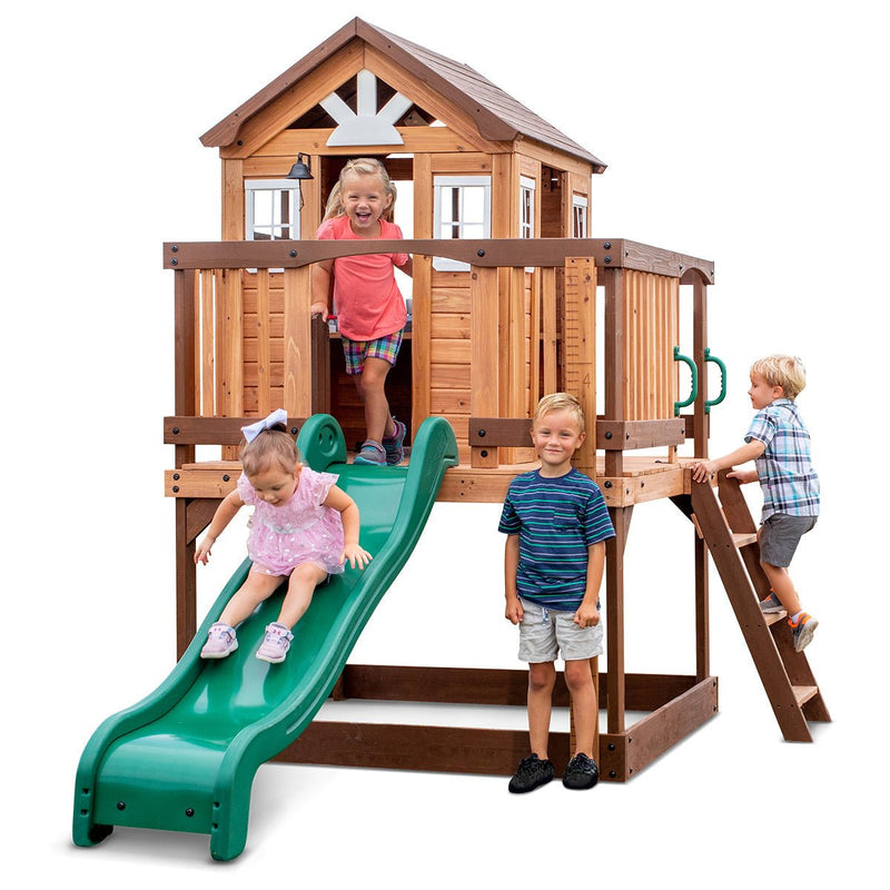 Echo Heights Cubby House with Slide | Enriching Outdoor Play