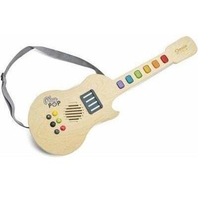 Classic World Electric Glowing Guitar for kids, perfect for imaginative play at home.