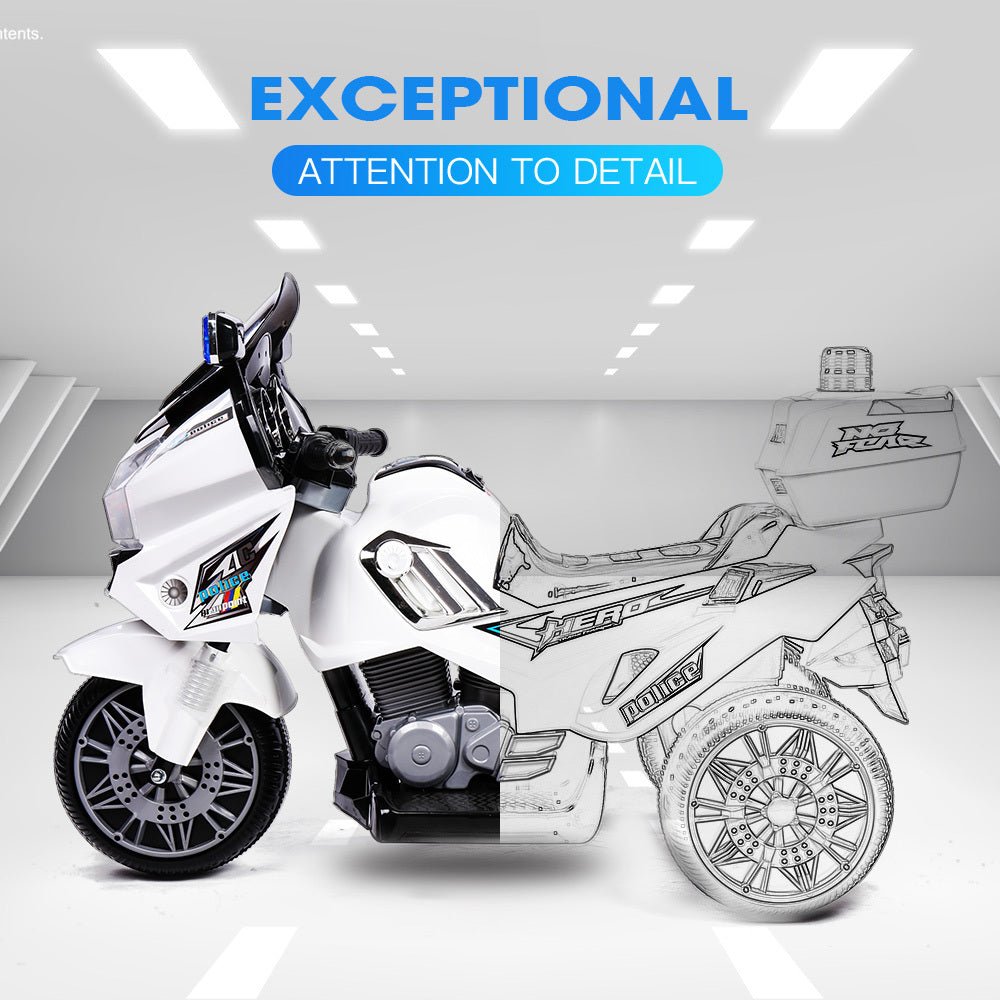 Electric Ride On Patrol Motorbike Police Toy