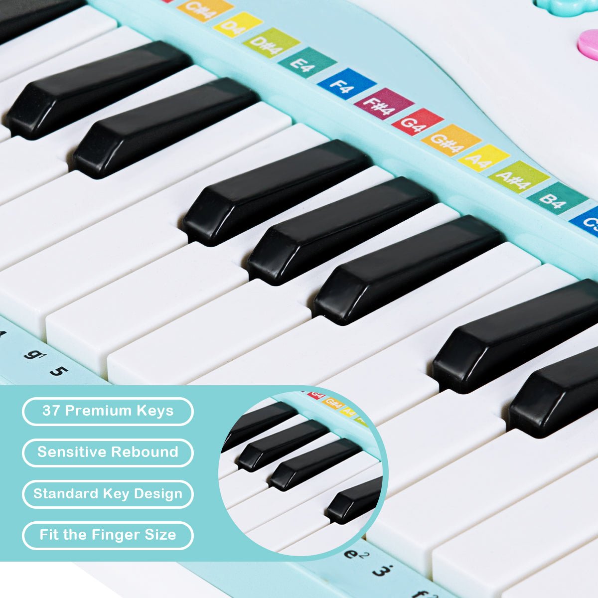 Explore Musical Talents with the Blue Keyboard Piano for Kids