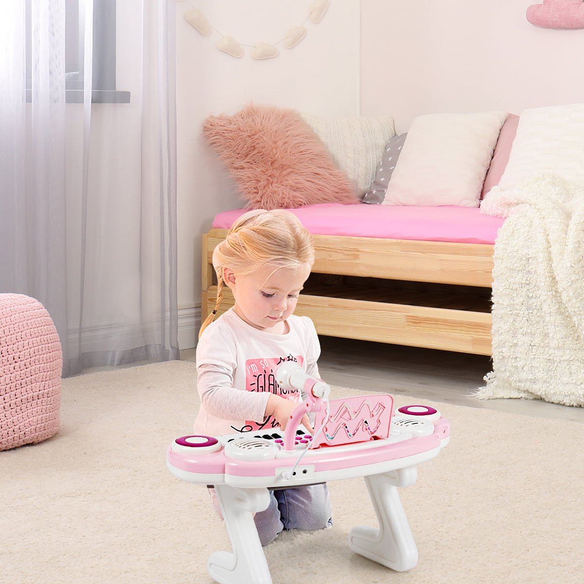 Foster Musical Creativity with the Pink Keyboard Piano for Kids