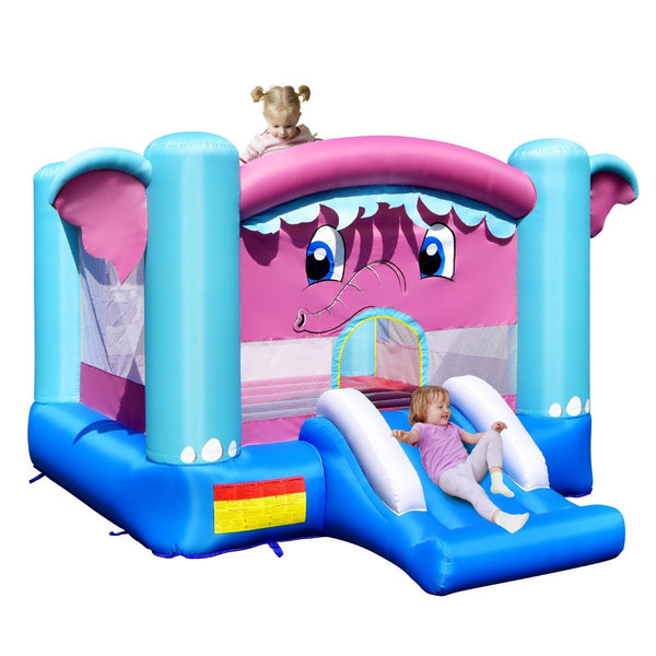 Elephant Theme Inflatable Castle - 3-in-1 Jumping Fun for Kids