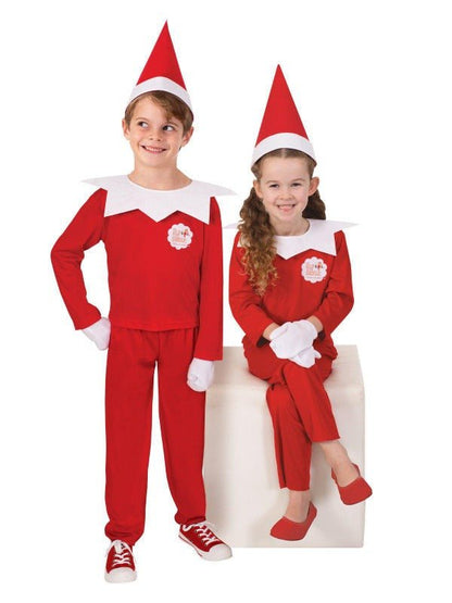 Elf On The Shelf Kids Costume | Official licensed Christmas outfit for festive home play.