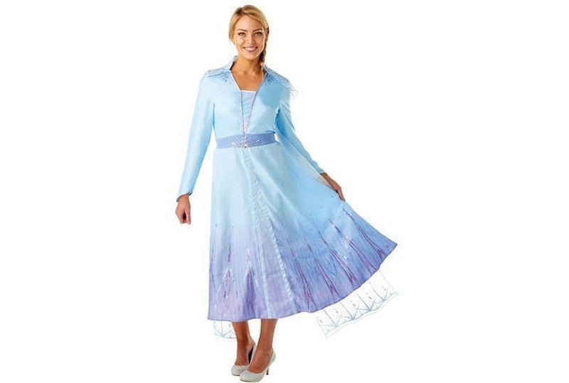 Elsa Deluxe Adult Costume from Disney Frozen 2 Official, perfect for childrens dress-up play.
