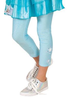 Elsa Glitter Footless Tights for kids featuring Disney Princess, perfect for playtime and lounging.