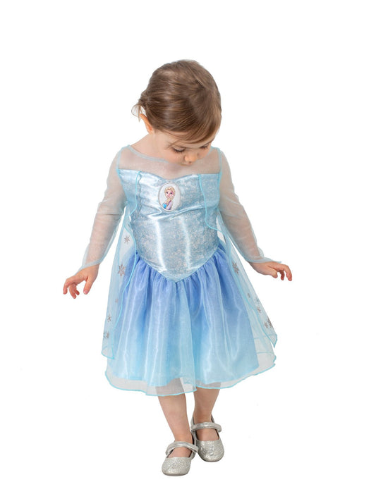 Elsa Frozen tutu dress for toddlers, ideal for imaginative play and dress-up.