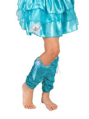 Disney Frozen Elsa Leg Warmers adorned with tinsel and stars for kids cozy home adventures.