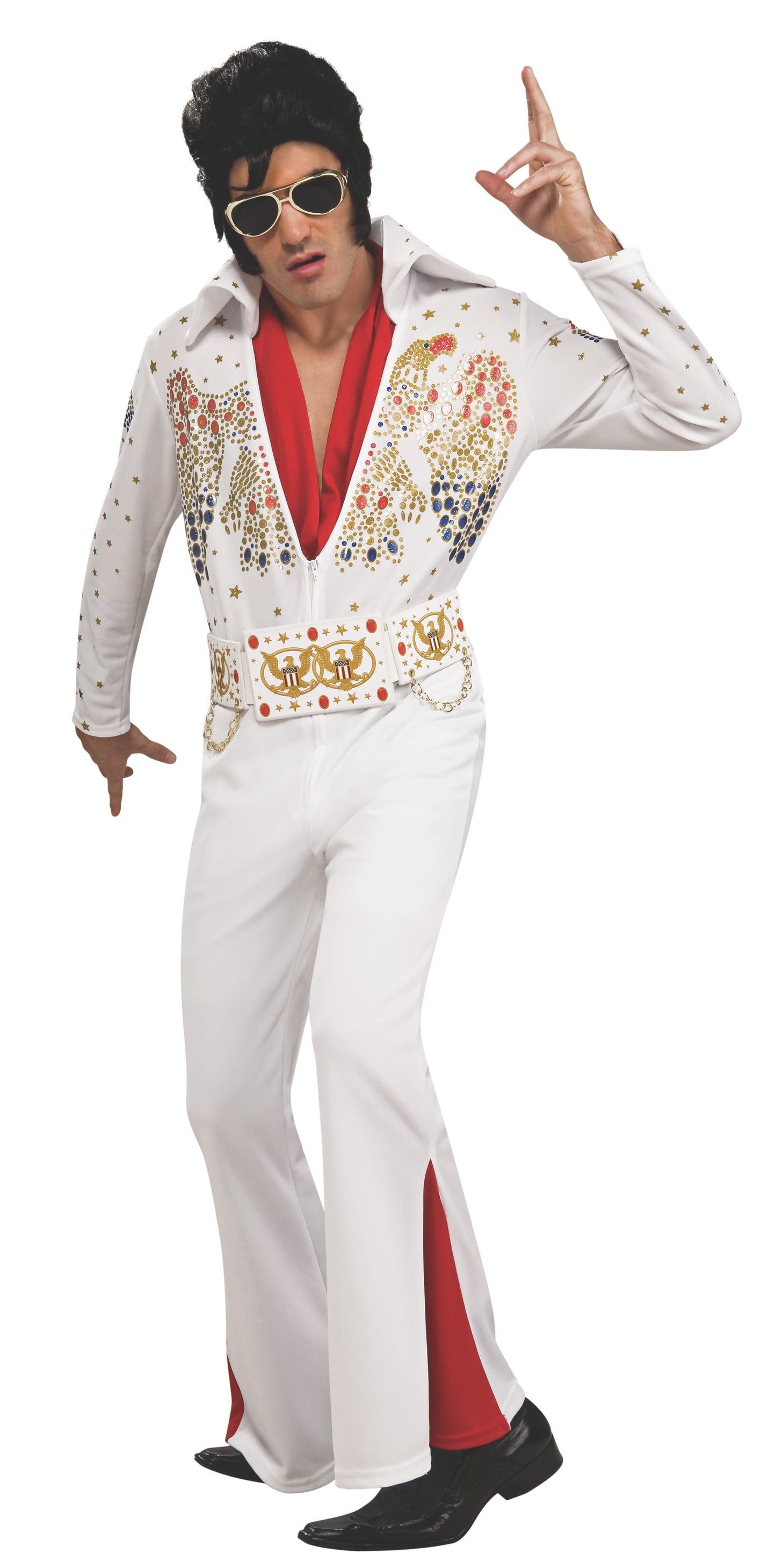 Elvis Presley Deluxe Jumpsuit Costume for Adults, perfect for kids dress-up and playtime.