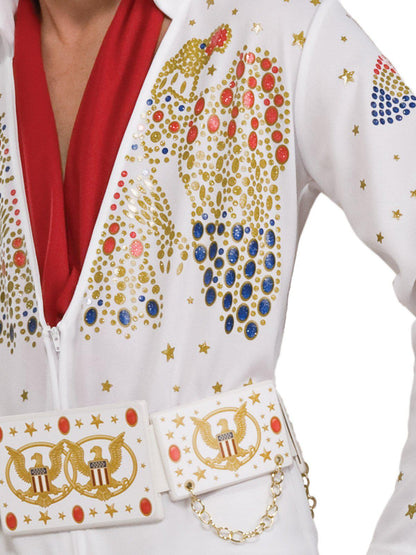 Elvis Presley Deluxe Jumpsuit Costume for Adults | Official EPE, ideal for childrens dress-up.