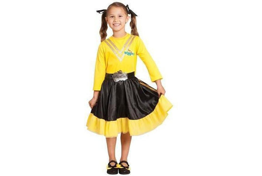 Emma Wiggle Deluxe Dress Costume for Kids - Official The Wiggles, perfect for dress-up fun.