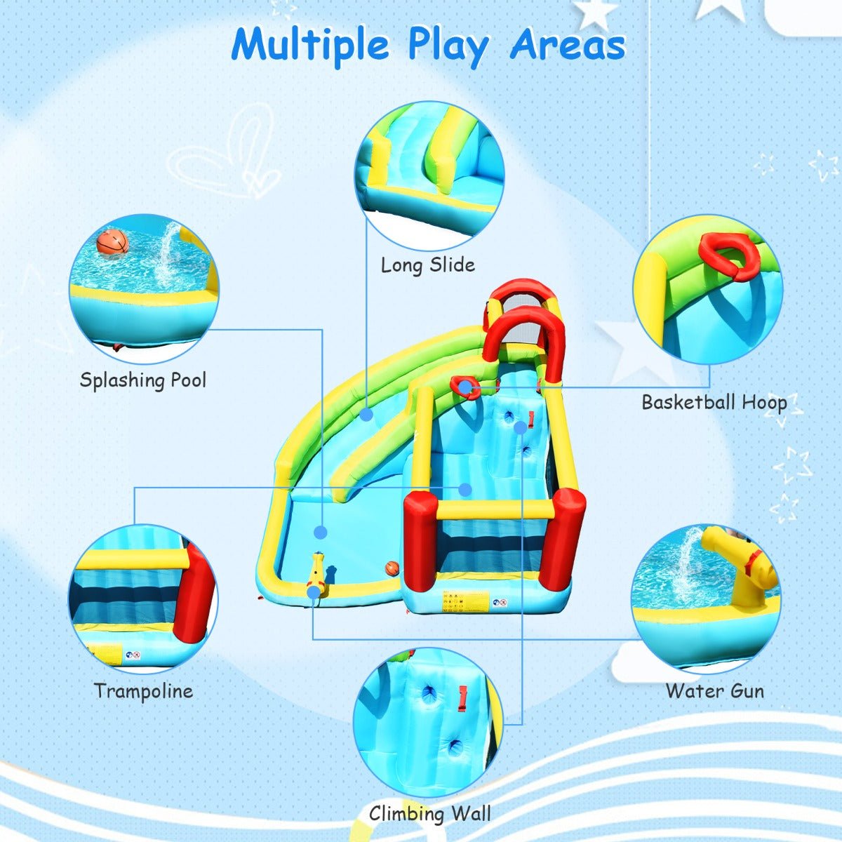 Basketball Hoop Fun - Water Slide Edition