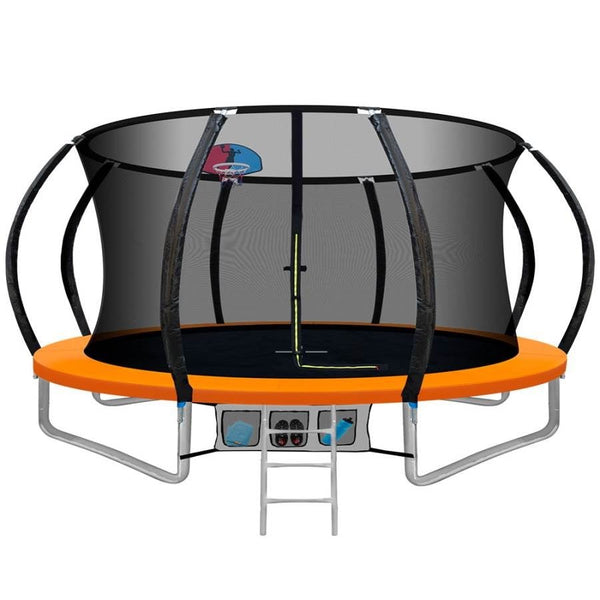 Everfit 12FT Trampoline With Basketball Hoop Orange | Kids Mega Mart | Shop Now!