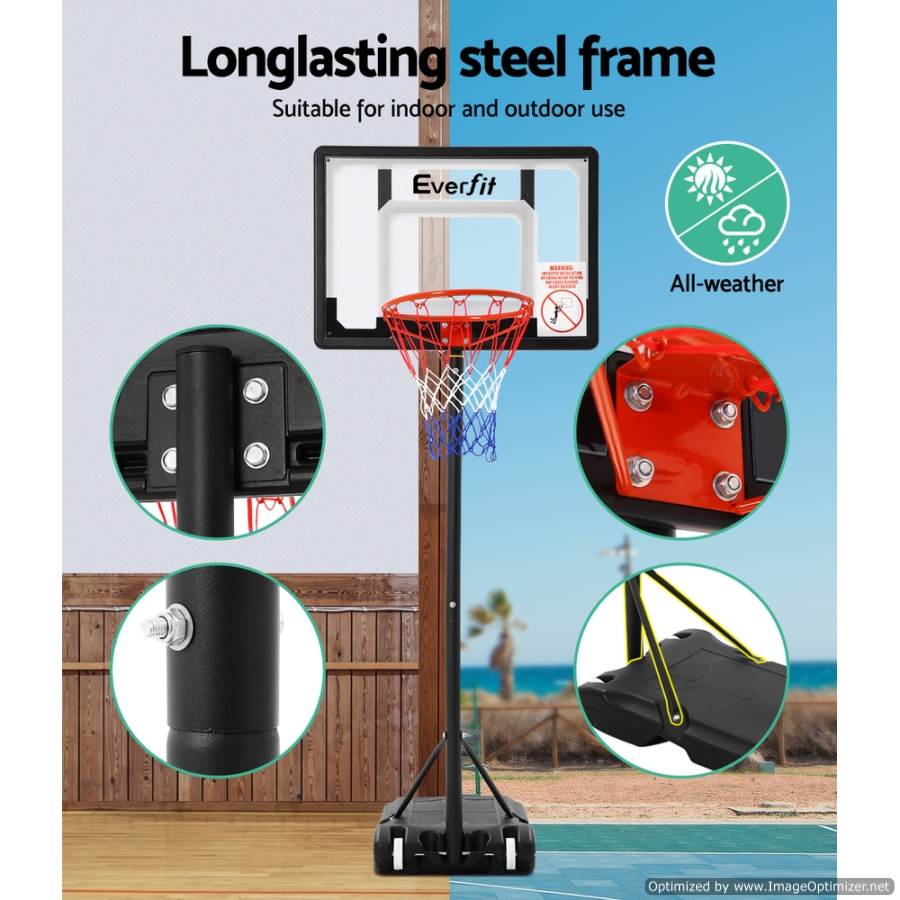Buy Basketball Hoop Everfit with Steel Frame Australia