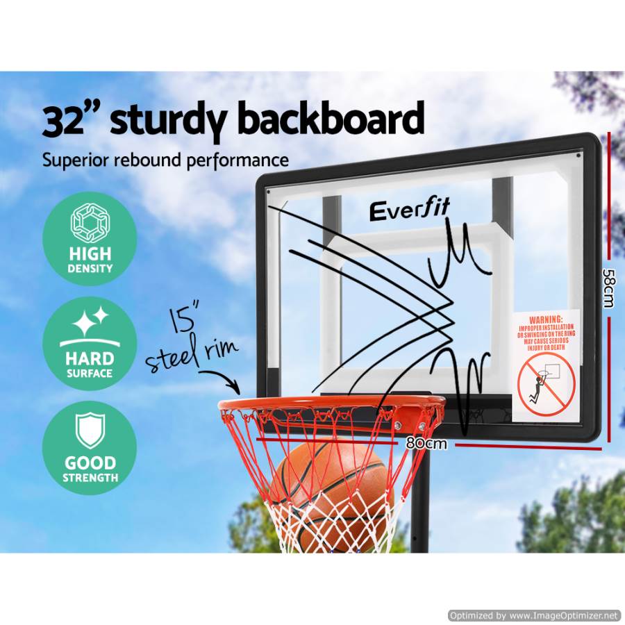 Buy Basketball Hoop Everfit with Sturdy Backboard Australia