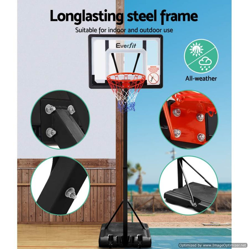 Outdoor toys Everfit 2.6M Adjustable Basketball Hoop