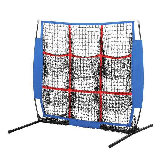 Everfit 9 Pocket Pitching Net for Baseball/Football, perfect for kids backyard practice sessions