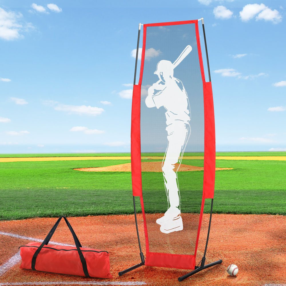 Everfit baseball pitching kit with rack rebound net for childrens practice and training.