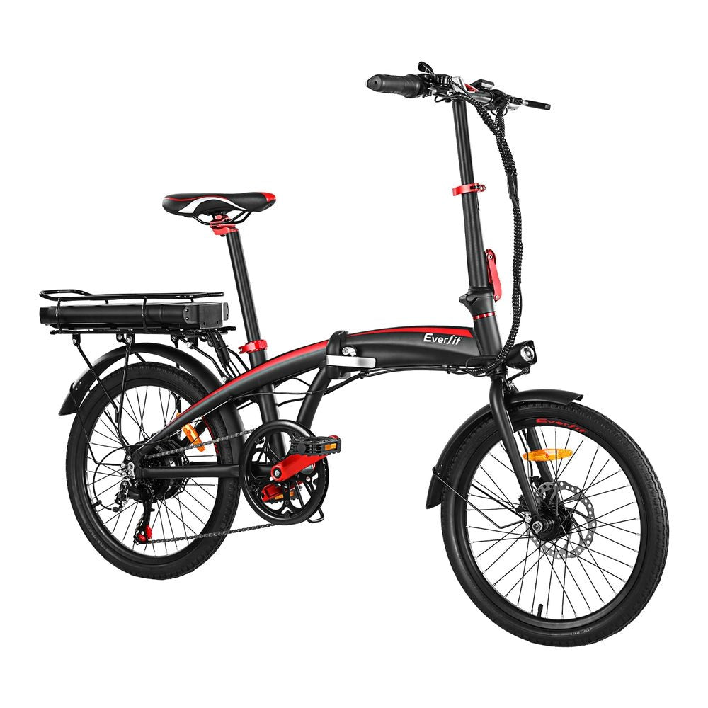 Everfit Folding Electric Bike for urban commuting, with 250W battery, suitable for kids.