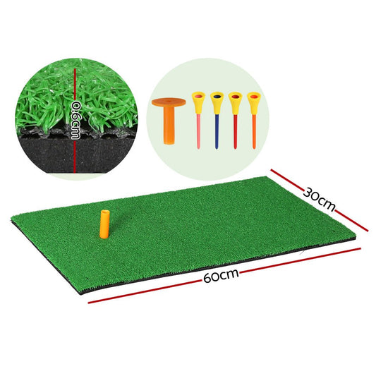 Everfit portable golf hitting mat for childrens home training, 60x30cm practice aid.