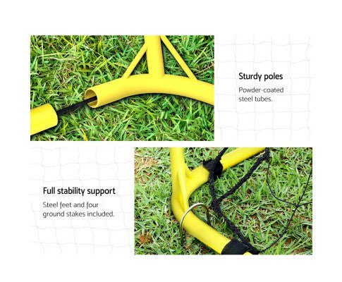 Outdoor Toys Everfit Portable Soccer Football Goal Sturdy poles for stability and support