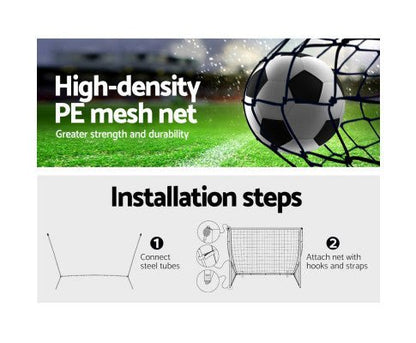 Everfit Portable Soccer Goal 3.6M | Lightweight, sturdy goal for kids backyard soccer games.