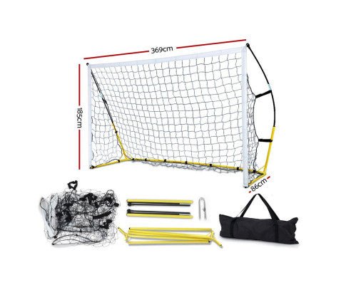 Everfit Portable Soccer Goal 3.6M for backyard fun, ideal for kids soccer practice.