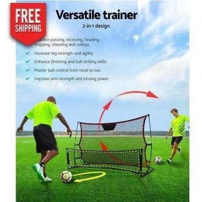 Outdoor Toys Everfit Portable Soccer Rebounder Net Volley Training Football Goal Pass Trainer