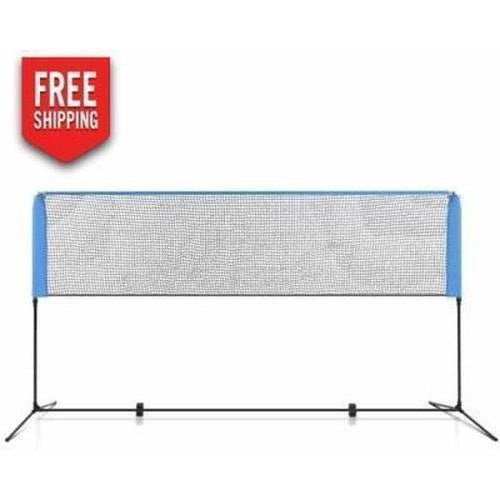 Everfit Portable Sports Net | 4m 4ft Blue for kids volleyball, tennis, and soccer games.