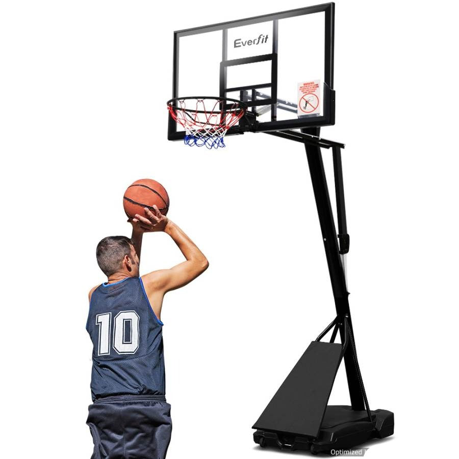 Everfit Pro Portable Basketball Hoop 3.05M Adjustable for kids home play, promoting active fun.