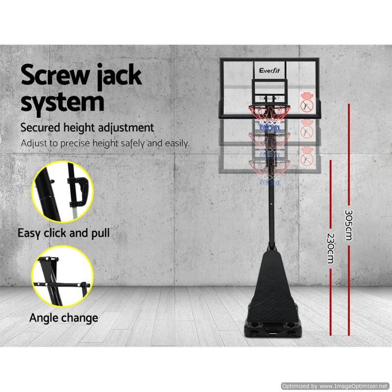 Everfit Pro Portable Basketball Hoop 3.05M Adjustable
