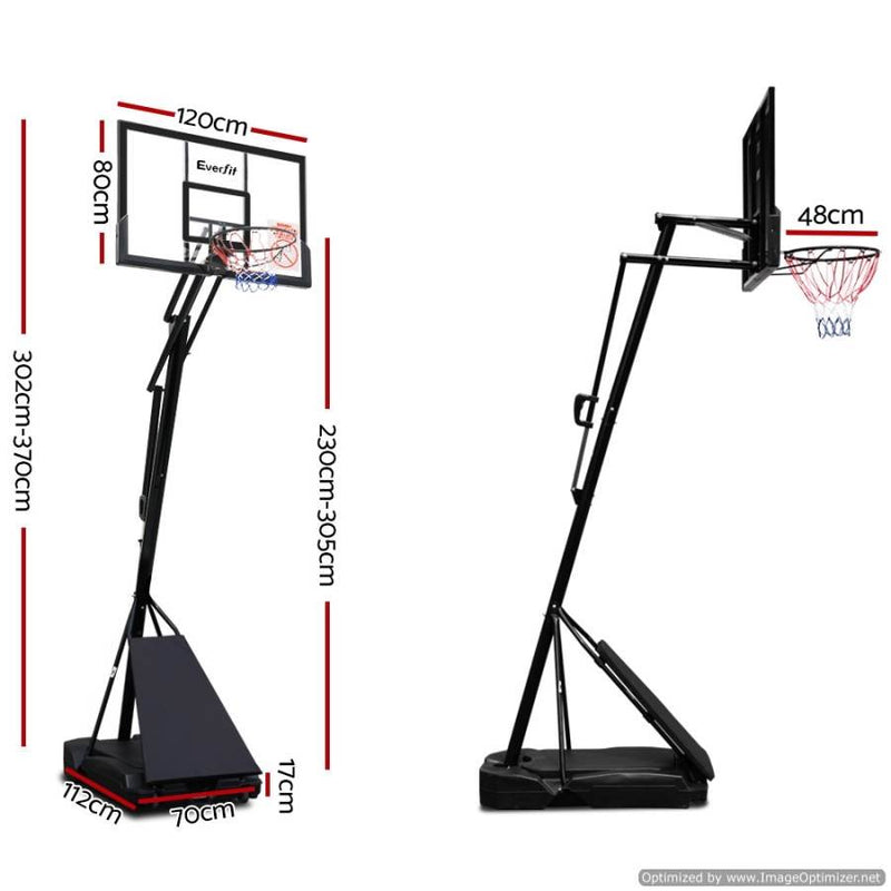 Everfit Pro Portable Basketball Hoop Measurements