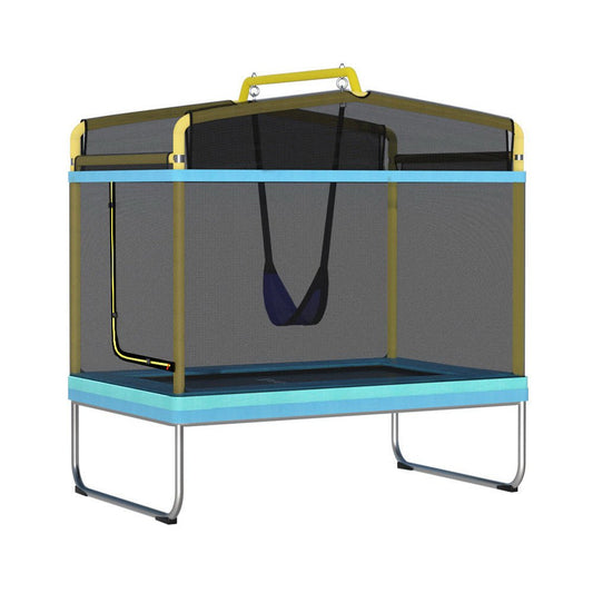 everfit trampoline yellow blue fun