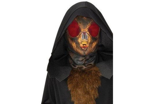 Kids creepy insect costume | black robe and mask for spooky dress-up fun at home.