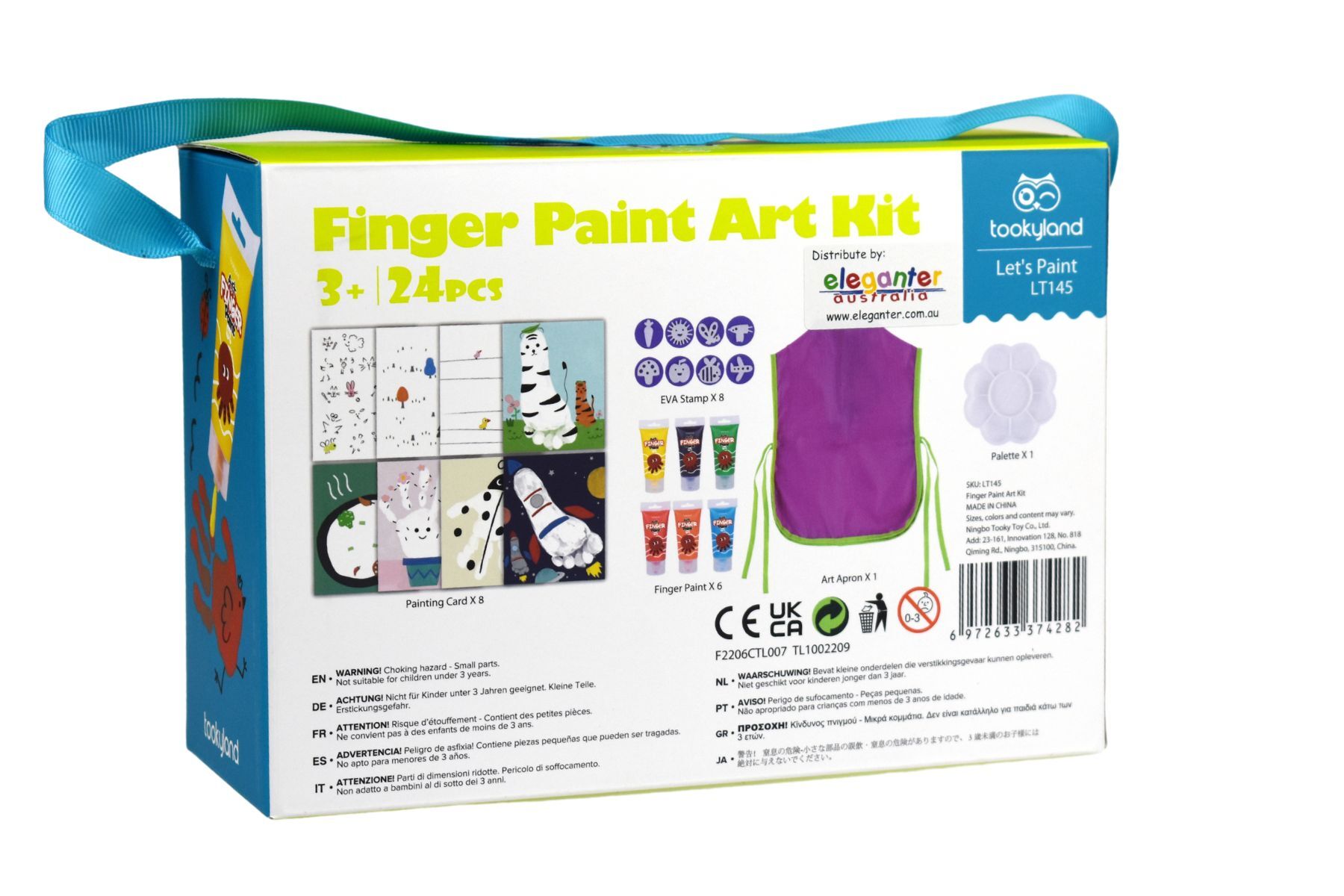 Complete Finger Paint Kit for Budding Artists