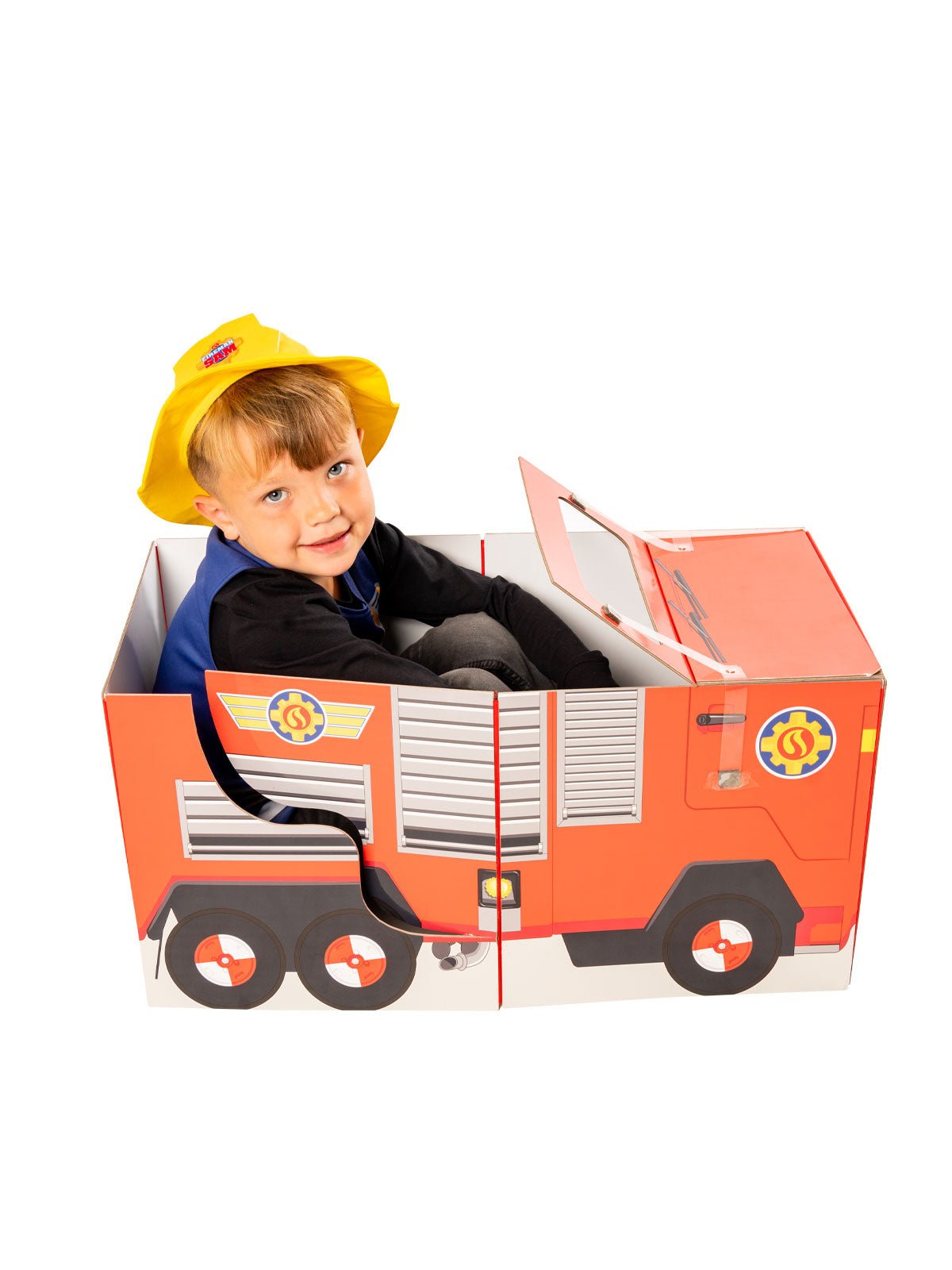 Fireman Sam Firefighter Toy Accessory Set - Costume, Hat, Firetruck