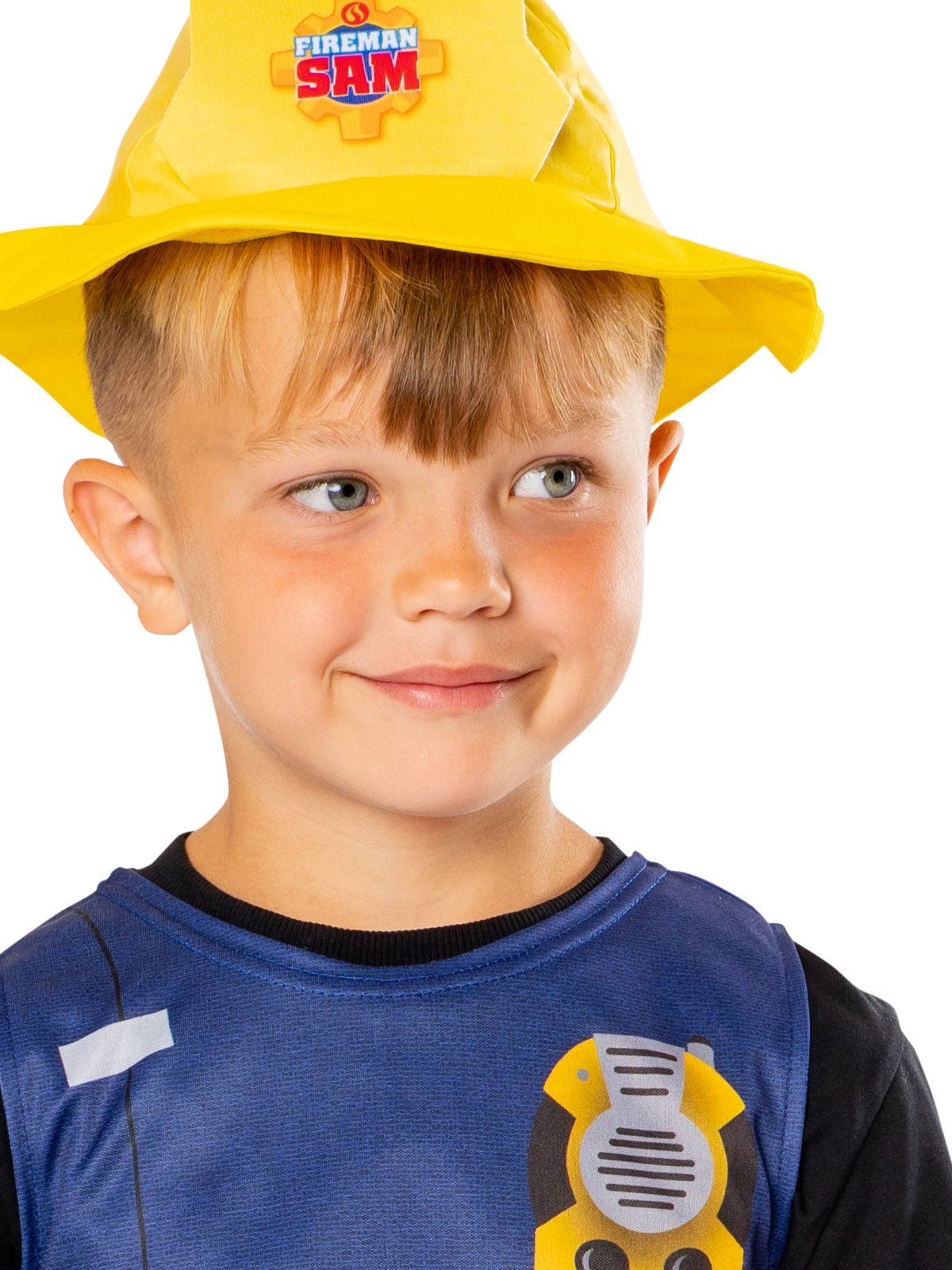 Fireman Sam costume set with firetruck playset for imaginative play | Ages 4-6.