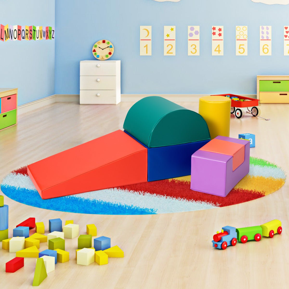 Foam Block Fun: Where Playtime Dreams Come True in Red