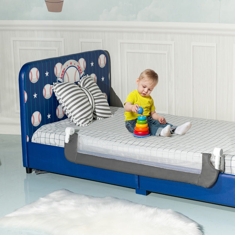 Foam bed outlet rails for toddlers