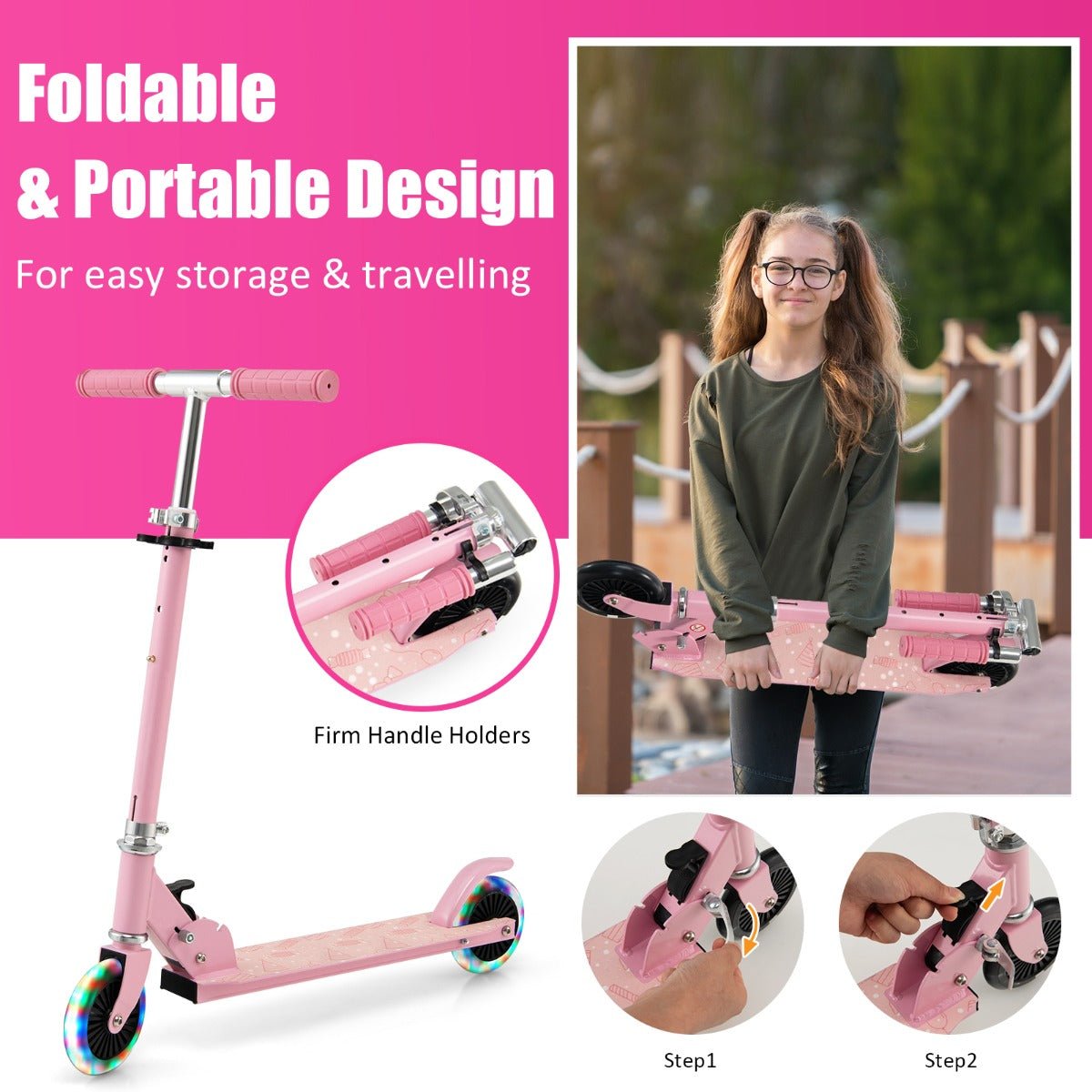 Enhance Outdoor Play with a Pink Kick Scooter for Kids