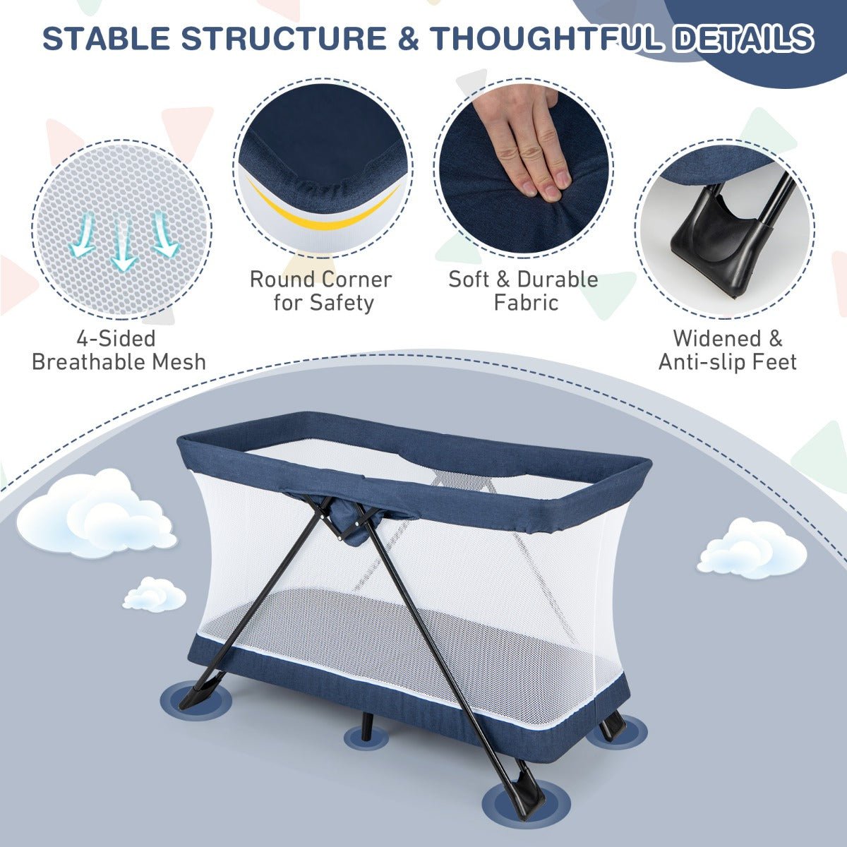 Foldable Portacot Features