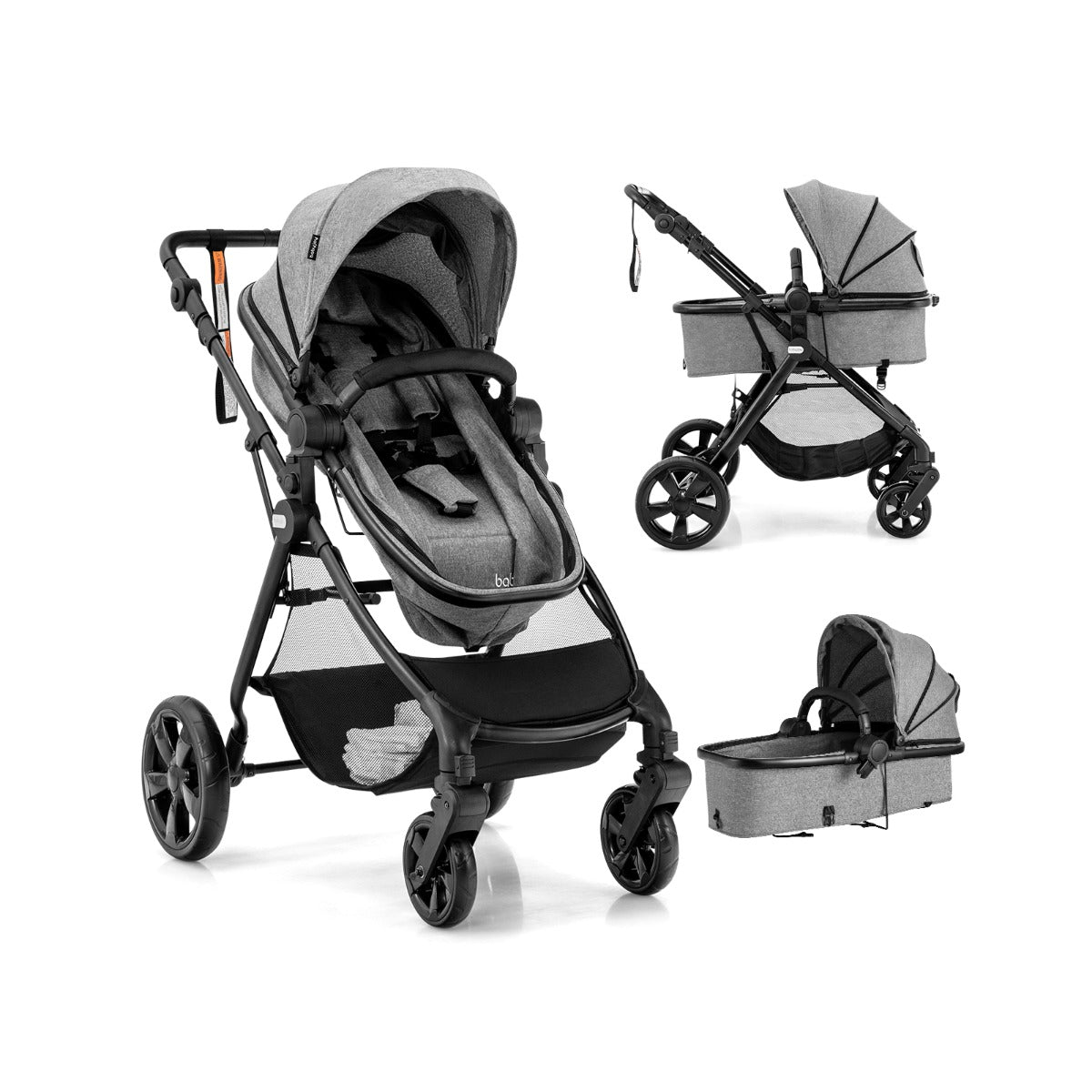 Folding infant stroller