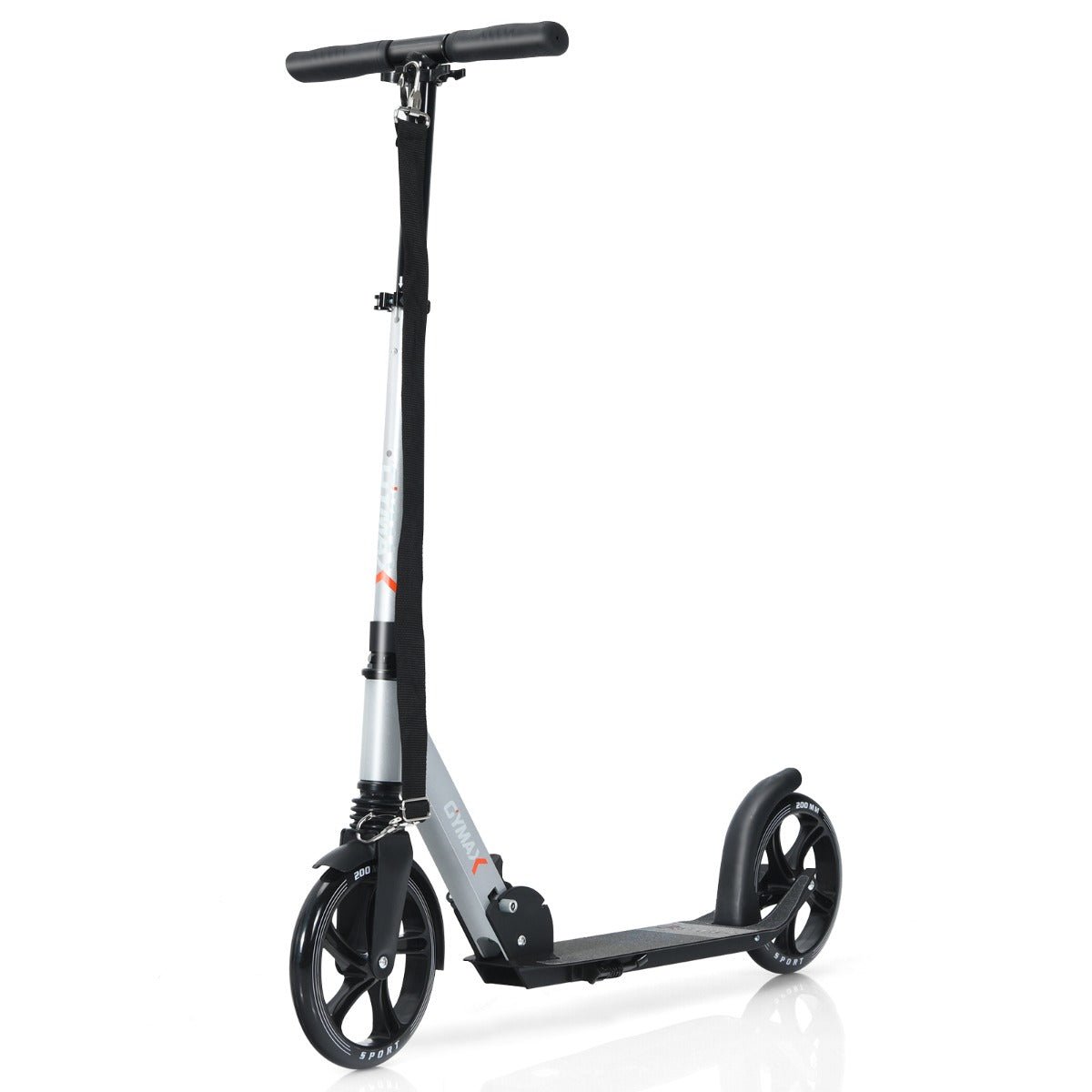 Silver Kids Scooter: Adjustable Height & Anti-Shock Suspension for Smooth Rides