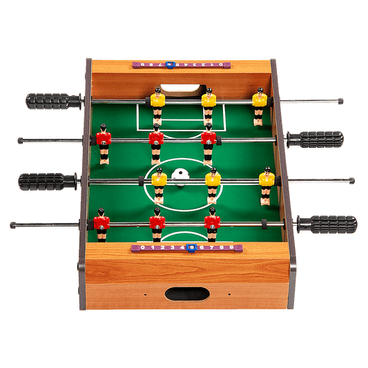 Kids portable foosball table game - fun soccer toy gift for home entertainment.