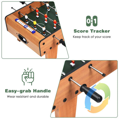 Portable Foosball Table Game with Scorekeeper, 2 Balls - Perfect for Kids Home Entertainment