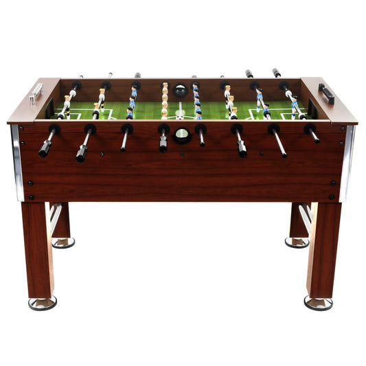 Brown 140cm Professional Steel Football Table for Kids and Adults, perfect for family game nights.