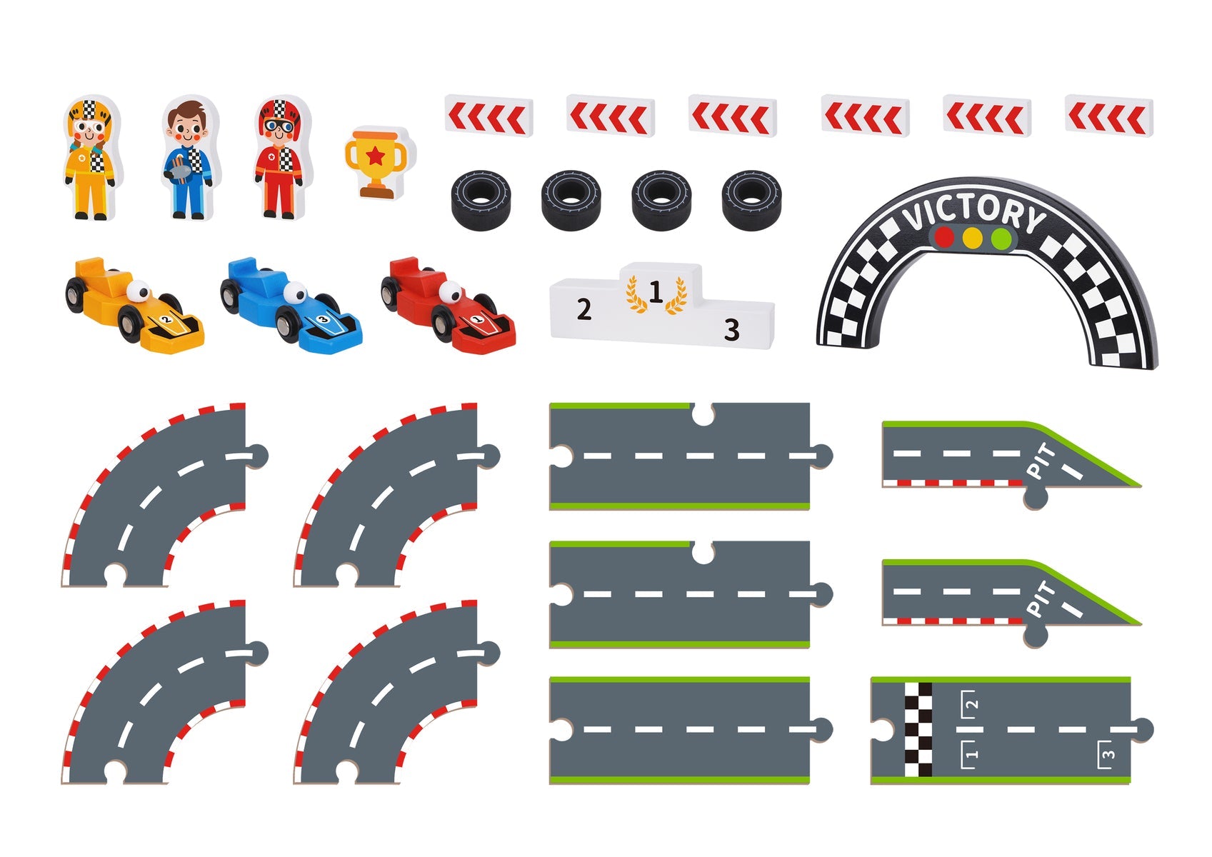 Safe Cardboard Racing Puzzle for Kids