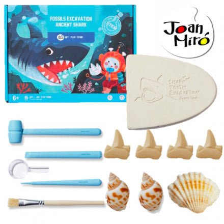 Exciting Shark Fossil Excavation Kit, hands-on STEM education for kids at home.