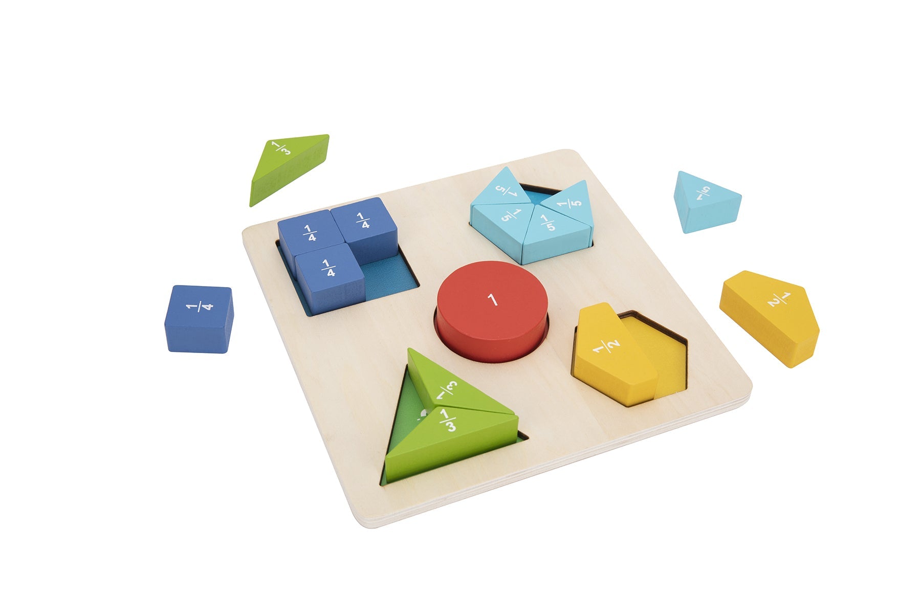 Wooden Fraction Puzzle for Kids